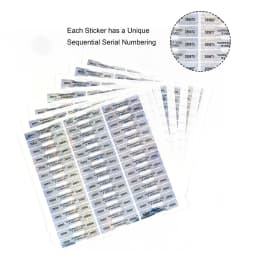 1000pcs Holographic Sealing Stickers，Tamper Proof Void  Security Label，Warranty Serial Number Sticker，Customized Logo,50mmx10mm