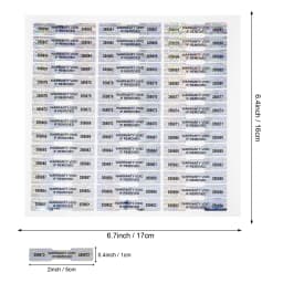1000pcs Holographic Sealing Stickers，Tamper Proof Void  Security Label，Warranty Serial Number Sticker，Customized Logo,50mmx10mm