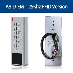 Door Access Control Keypad RFID Reader 2000 User Wiegand Input+Output Electric Lock Outdoor Waterproof Doorbell IP67 Zinc Alloy