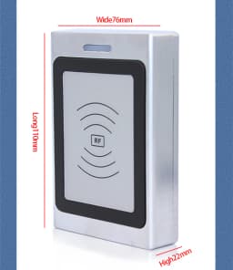 Door Access Control Keypad RFID Reader 2000 User Wiegand Input+Output Electric Lock Outdoor Waterproof Doorbell IP67 Zinc Alloy
