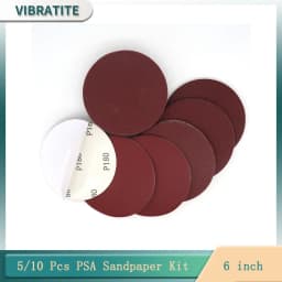 PSA Sanding Sheets Self Adhesive Sandpaper 6 Inch 150MM Dry Grinding Saning Disc 60 to 2000 Grits for Sanding Polishing 5/10Pcs