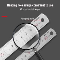 Deli Stainless Steel Metal Ruler 15/20/30cm Straight Line Rulers for School Kids Precision Measuring Drawing Reglas Tool Supplie