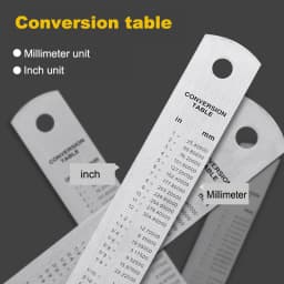 Deli Stainless Steel Metal Ruler 15/20/30cm Straight Line Rulers for School Kids Precision Measuring Drawing Reglas Tool Supplie