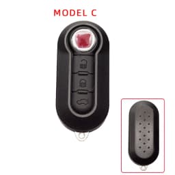 Cocolockey Smart Key for Car Key Shell Case Fob for FIAT 500 Panda Punto Bravo Ducato Stilo Remote Auto Key 3 Button SIP22 Blade