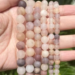 Natural Matte Jaspers Frosted Amazonite Agates Jades Quartz Turquoises Stone Round Spacer Bead For Jewelry Making Bracelet