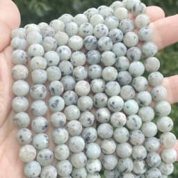 Natural Matte Jaspers Frosted Amazonite Agates Jades Quartz Turquoises Stone Round Spacer Bead For Jewelry Making Bracelet