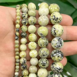 Natural Matte Jaspers Frosted Amazonite Agates Jades Quartz Turquoises Stone Round Spacer Bead For Jewelry Making Bracelet