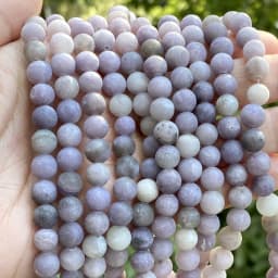Natural Matte Jaspers Frosted Amazonite Agates Jades Quartz Turquoises Stone Round Spacer Bead For Jewelry Making Bracelet