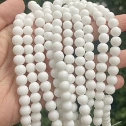 Natural Matte Jaspers Frosted Amazonite Agates Jades Quartz Turquoises Stone Round Spacer Bead For Jewelry Making Bracelet