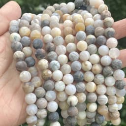 Natural Matte Jaspers Frosted Amazonite Agates Jades Quartz Turquoises Stone Round Spacer Bead For Jewelry Making Bracelet