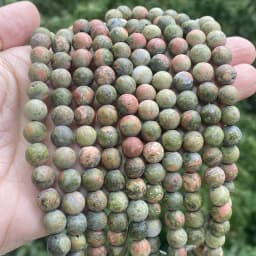 Natural Matte Jaspers Frosted Amazonite Agates Jades Quartz Turquoises Stone Round Spacer Bead For Jewelry Making Bracelet