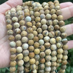 Natural Matte Jaspers Frosted Amazonite Agates Jades Quartz Turquoises Stone Round Spacer Bead For Jewelry Making Bracelet