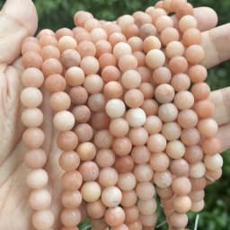 Natural Matte Jaspers Frosted Amazonite Agates Jades Quartz Turquoises Stone Round Spacer Bead For Jewelry Making Bracelet