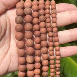 Natural Matte Jaspers Frosted Amazonite Agates Jades Quartz Turquoises Stone Round Spacer Bead For Jewelry Making Bracelet