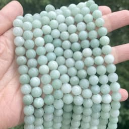 Natural Matte Jaspers Frosted Amazonite Agates Jades Quartz Turquoises Stone Round Spacer Bead For Jewelry Making Bracelet