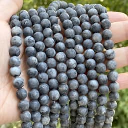Natural Matte Jaspers Frosted Amazonite Agates Jades Quartz Turquoises Stone Round Spacer Bead For Jewelry Making Bracelet