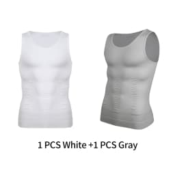 Mens Slimming Body Shaper Vest Shirt Abs Abdomen Slim Gym Workout Tummy Control Compression Tank Top Sleeveless Shapewear
