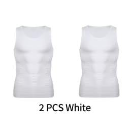 Mens Slimming Body Shaper Vest Shirt Abs Abdomen Slim Gym Workout Tummy Control Compression Tank Top Sleeveless Shapewear