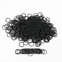 Mini Rubber Bands black Elastic Hair Bands Soft Hair Elastics Ties Bands for Office Supplies School Home 0.6*0.9