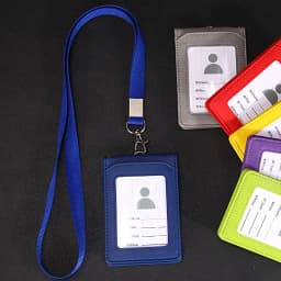 Card Holder Neck Strap with Lanyard Badge Holder Staff ID Card Bus ID Holders Stationary Papelaria Office Card Holder Supplies