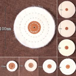 50-200mm Cloth Buffing Polishing Wheel Cotton Lint Cloth Arbor Buffer Grinder Pad 150 Gold Silver Jewelry Mirror Polishing Wheel