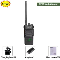 Retevis RT86 Walkie Talkie Professional Two Way Radio Long Range Type-C Communication Radio for Outdoor Business Farm