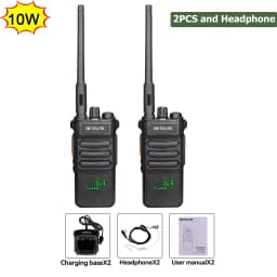 Retevis RT86 Walkie Talkie Professional Two Way Radio Long Range Type-C Communication Radio for Outdoor Business Farm