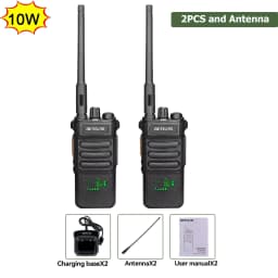 Retevis RT86 Walkie Talkie Professional Two Way Radio Long Range Type-C Communication Radio for Outdoor Business Farm