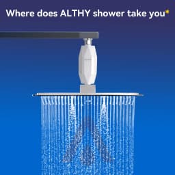 ALTHY Vitamin C Revitalizing Shower Water Filter - Reduces Chlorine Heavy Metal - Improves Dry Itchy Skin, Hair Dandruff, Eczema