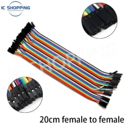 Jumper Wire 40PCS DuPont Line DuPont Cable Connection male to male+female to female and male to female for Arduino DIY KIT