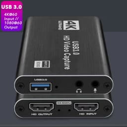 4K USB 3.0 Video Capture Card HDTV 1080P 60Hz HD Video Recorder Grabber For PS4 OBS Game Recording Live Streaming