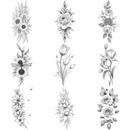 Tattoo Stickers English Word Waterproof Long Lasting Realistic Transfer Temporary Black Letters Feather Body Art For Men Women