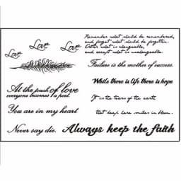 Tattoo Stickers English Word Waterproof Long Lasting Realistic Transfer Temporary Black Letters Feather Body Art For Men Women