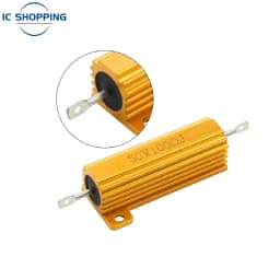 NEW Aluminum Power Metal Shell Case Wirewound Resistor 50W 100W 0.01R~100K 1 3 4 6 8 10 20 200 500 1K 10K Ohm RX24 Resistance