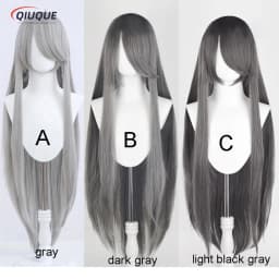 80 Colors 100cm Long Straight Cosplay Wig Anime Compatible Universal Omopinenet Heat Resistant Synthetic Hair Wigs + Wig Cap