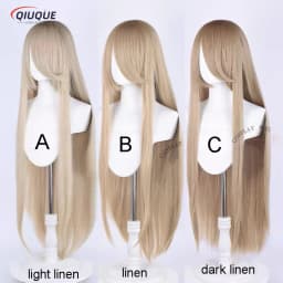 80 Colors 100cm Long Straight Cosplay Wig Anime Compatible Universal Omopinenet Heat Resistant Synthetic Hair Wigs + Wig Cap