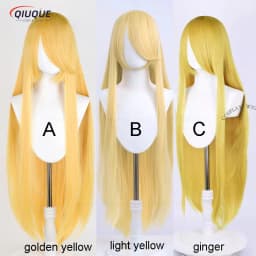 80 Colors 100cm Long Straight Cosplay Wig Anime Compatible Universal Omopinenet Heat Resistant Synthetic Hair Wigs + Wig Cap