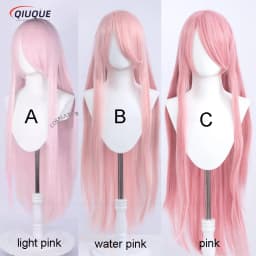80 Colors 100cm Long Straight Cosplay Wig Anime Compatible Universal Omopinenet Heat Resistant Synthetic Hair Wigs + Wig Cap