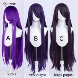 80 Colors 100cm Long Straight Cosplay Wig Anime Compatible Universal Omopinenet Heat Resistant Synthetic Hair Wigs + Wig Cap