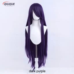 80 Colors 100cm Long Straight Cosplay Wig Anime Compatible Universal Omopinenet Heat Resistant Synthetic Hair Wigs + Wig Cap