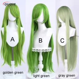 80 Colors 100cm Long Straight Cosplay Wig Anime Compatible Universal Omopinenet Heat Resistant Synthetic Hair Wigs + Wig Cap