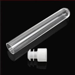 10Pcs 12x100mm Clear Plastic Test Tubes With Caps Stoppers Lab Test Tubes DIY Handmade Beading Beads Storage Tube Lab tools