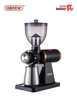 HiBREW 8 Settings Electric Coffee Bean Grinder for Espresso or American Drip Coffee Durable Flat Burr Die-casting Housing G1