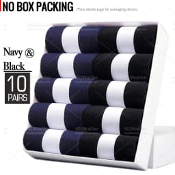 HSS 5/10 Pairs Men's Cotton Blend Socks Black Business Men Socks Soft Breathable Summer Winter for Male Socks Plus Size (6.5-14)