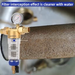 OSWNKW-05 Pre Filter Purifier Whole House Spin Down Sediment Water Filter Central Prefilter System Backwash Stainless Steel Mesh