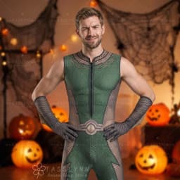 Boys Homelander A-Train The Deep The Seven Starlight Cosplay Costumes Adults Spandex Zentai Suit Bodysuit Costumes