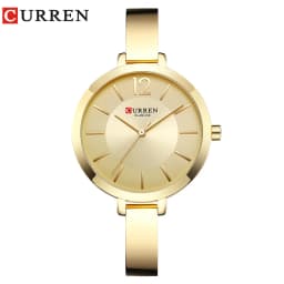 CURREN Fashion Gold Women Watches Stainless Steel Ultra Thin Quartz Watch Woman Romantic Clock Women's Watches with Box