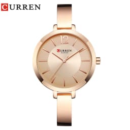 CURREN Fashion Gold Women Watches Stainless Steel Ultra Thin Quartz Watch Woman Romantic Clock Women's Watches with Box