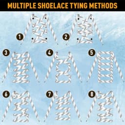 UICE Ice Hockey Skate Laces 84-120in Hockey Accessories Dual Layer Braid Hockey Shoelaces Ice Hockey Equipment