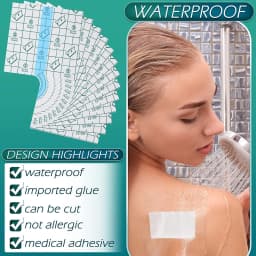 100pcs/ 50pcs Medical Adhesive Tape Transparent Tape PU Anti-allergic Medicinal Wound Dressing Fixation Tape Plaster Waterproof